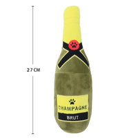 Champagne Plush Dog Toy - Angie's Pet ProvisionsAngie's Pet Provisions