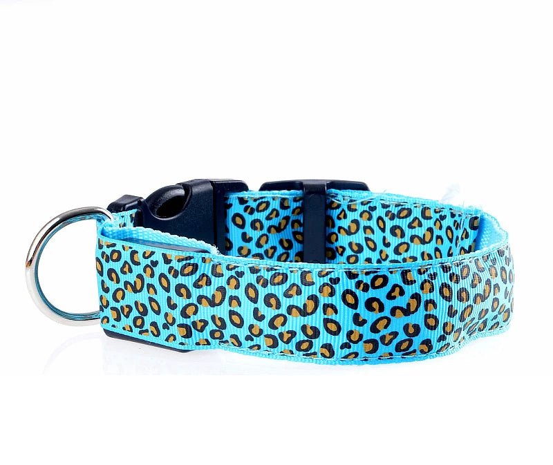 LED Leopard Print Dog Collar - Angie's Pet ProvisionsAngie's Pet Provisions