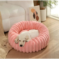 Ultra - Soft Plush Donut Pet Bed - Angie's Pet ProvisionsAngie's Pet Provisions